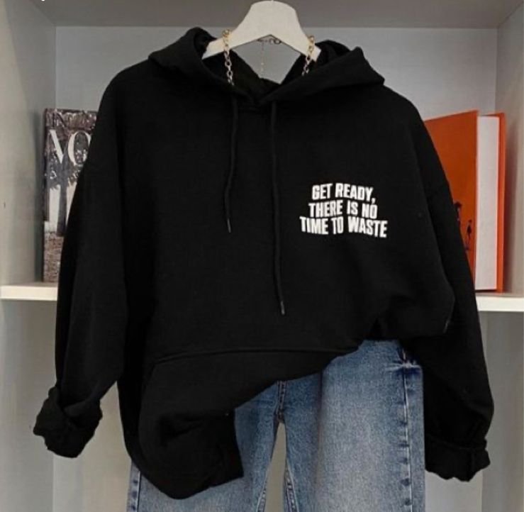 Black hoodie N over size – Bella Fashion