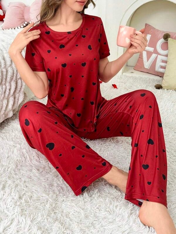 maroon pajama - XXL From 75kg to 90 kg