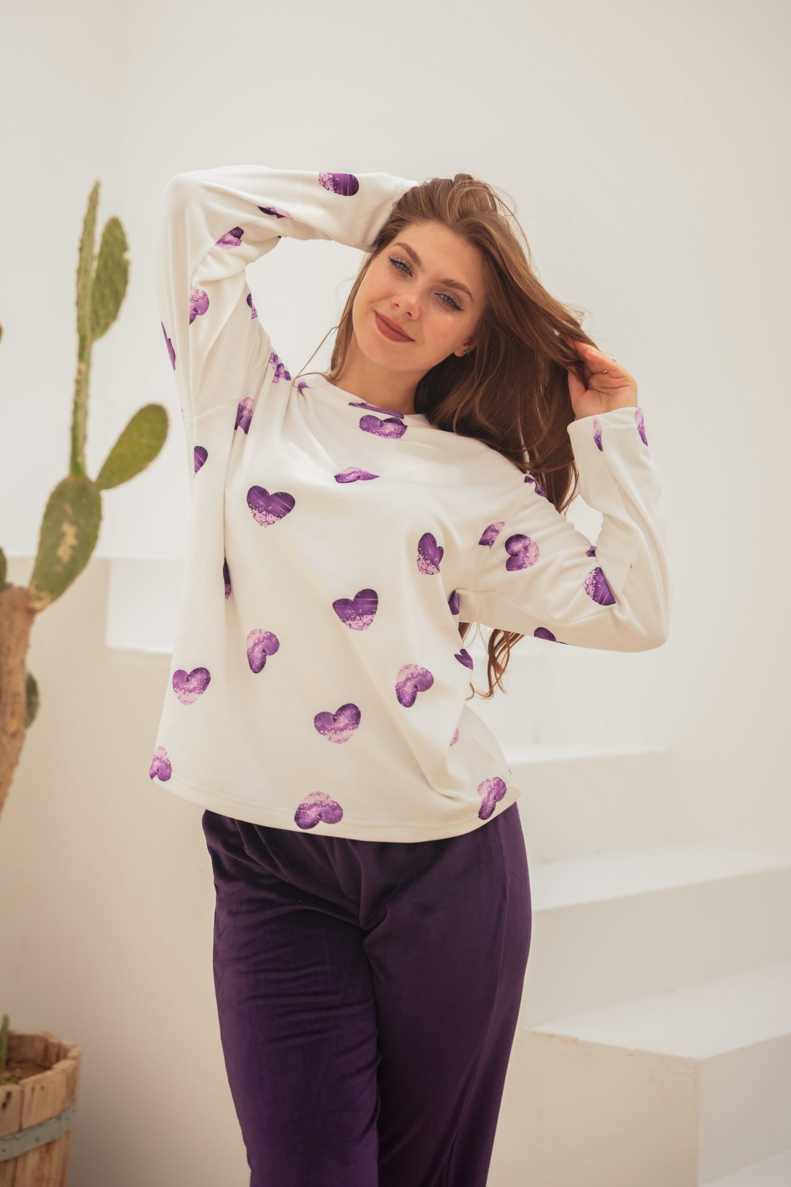 Purple Heart Lounge Set